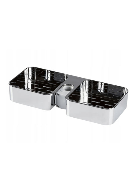Image for Double-Chamber Shower Shelf For Shower Rails