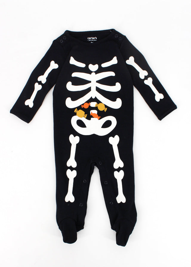 Image for Kids Boy's Skeleton Printed Jumpsuit,Black