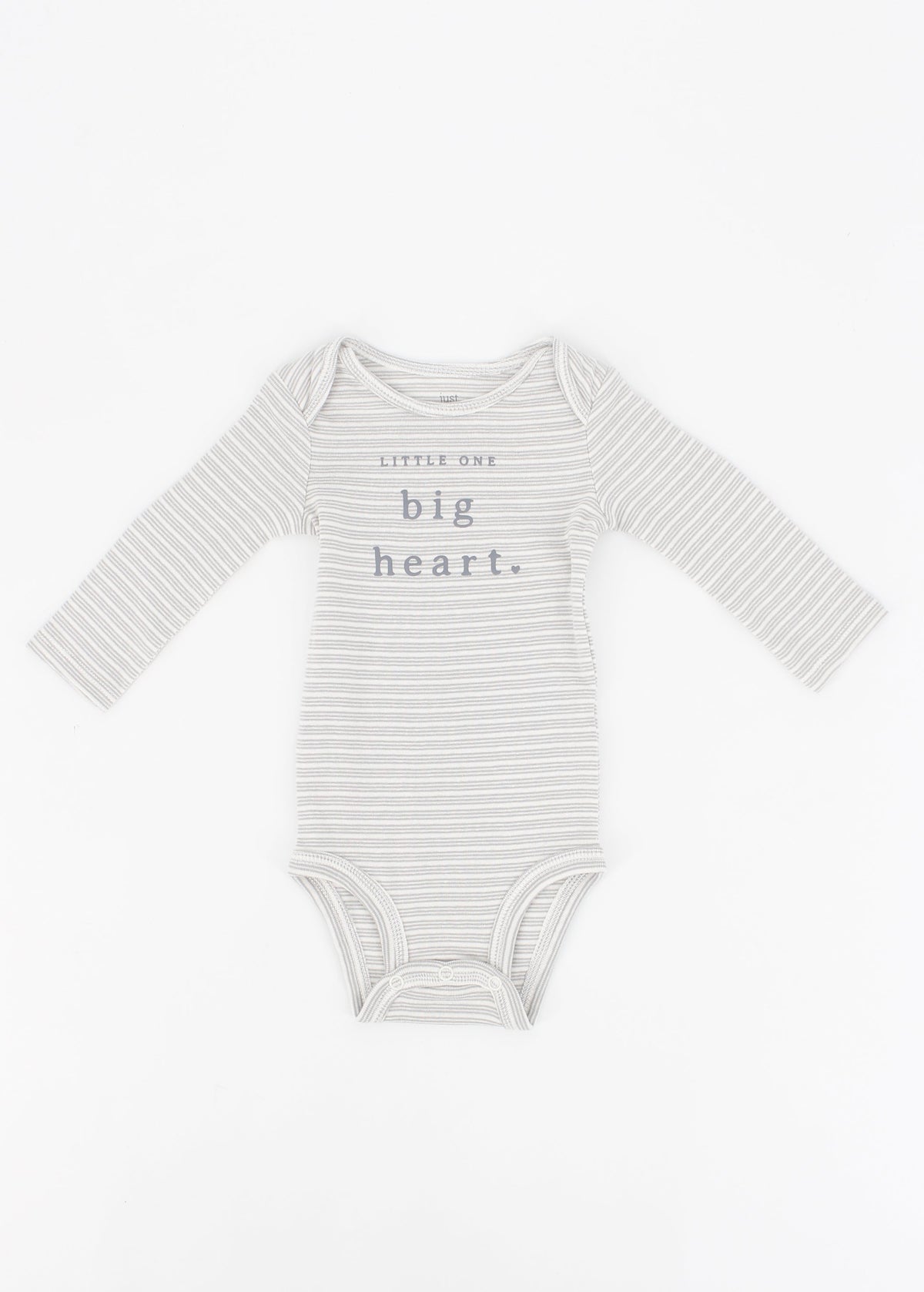 Image for Kids Boy's Striped Bodysuit,Light Grey