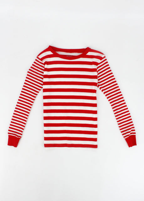 Image for Kids Girl's Striped Top,Red/White