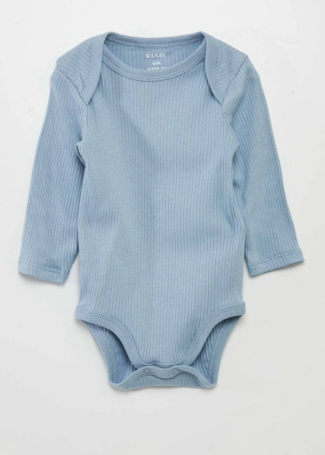 Image for Kids Boy's Ribbed Bodysuit,Blue