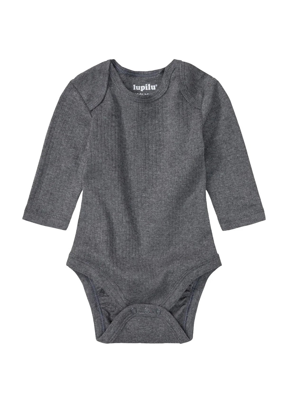 Image for Kids Boy's Ribbed Bodysuit,Grey