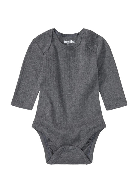 Image for Kids Boy's Ribbed Bodysuit,Grey
