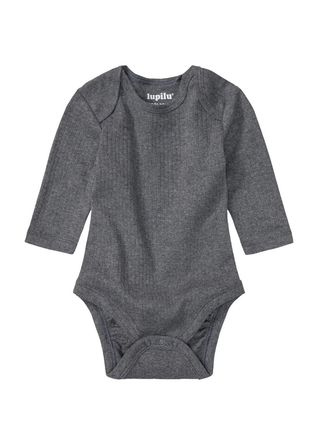 Image for Kids Boy's Ribbed Bodysuit,Grey