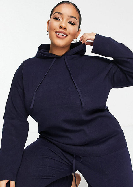 Image for Women's Plain Hoodie,Navy