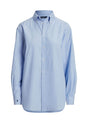 Image for Women's Plain Buttons Down Shirt,Blue
