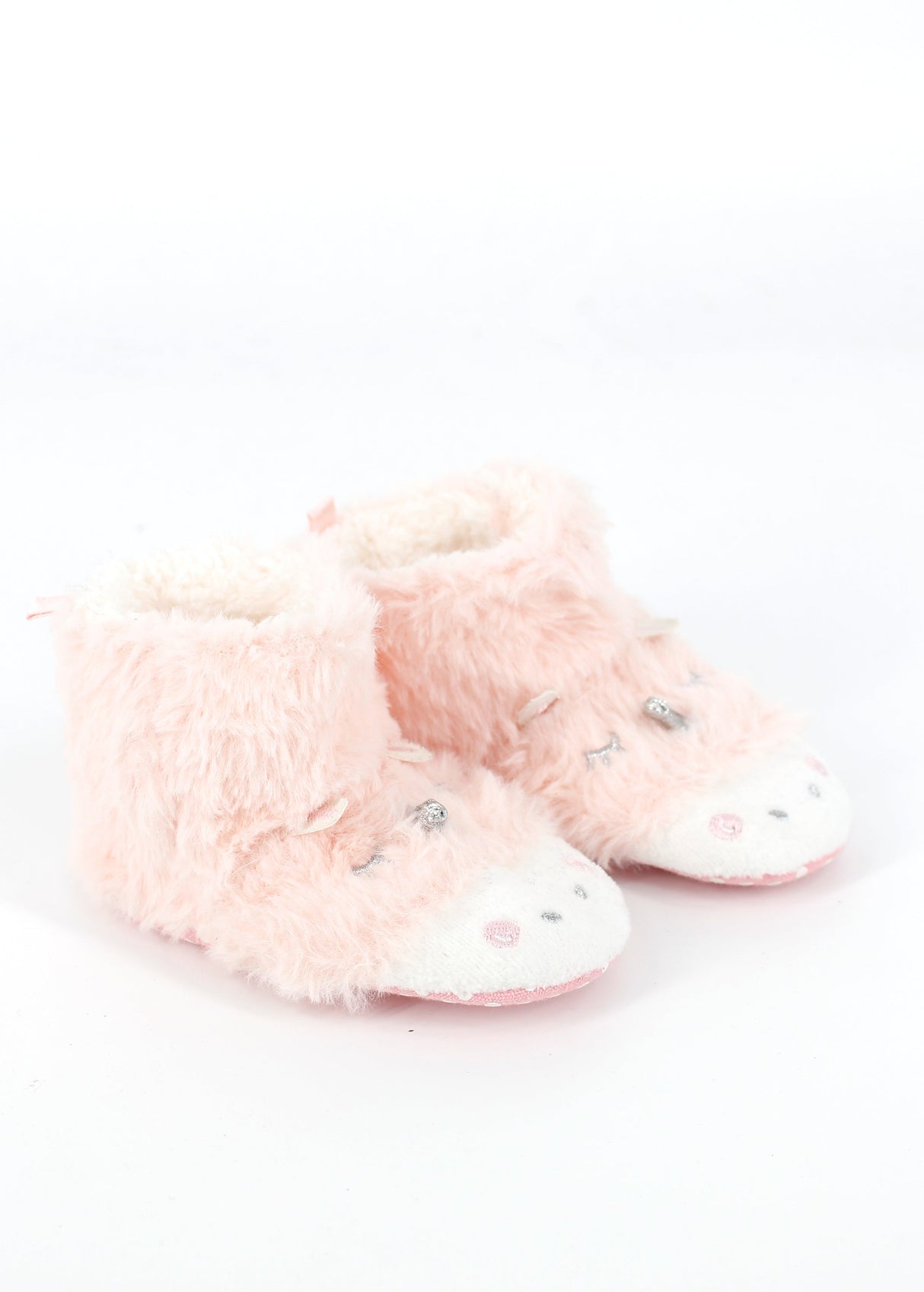 Image for Kids Girl's Faux Fur Slipper,Light Pink