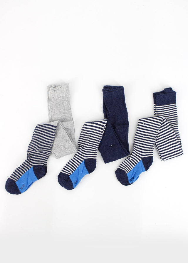 Image for Kids Boy's 3 Pcs Printed Striped,Navy/Grey