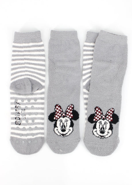 Image for Women's 2 Pcs Printed Striped Socks,Grey