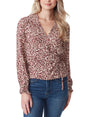 Image for Women's Printed Wrap Top,Multi
