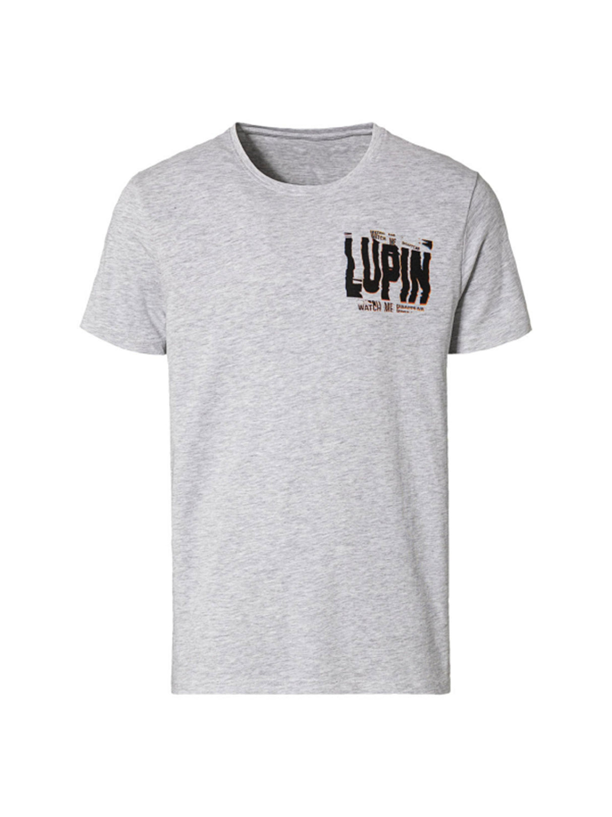 Image for Men's Printed T-Shirt,Light Grey