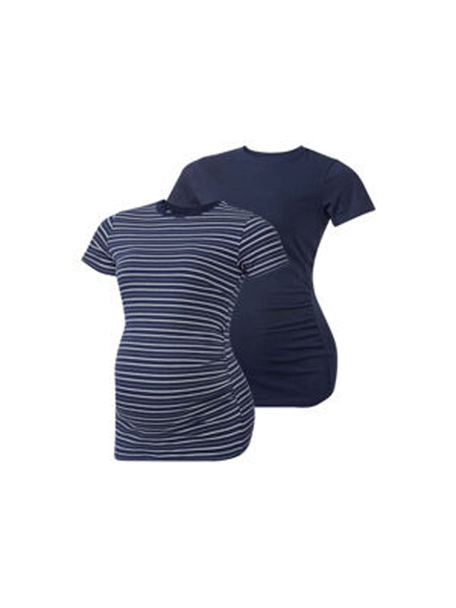 Image for Women's 2 Pcs Maternity T-Shirt Set,Navy