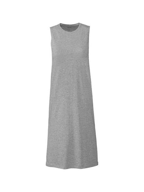 Image for Women's Plain Midi Dress,Grey