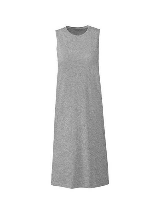 Image for Women's Plain Midi Dress,Grey