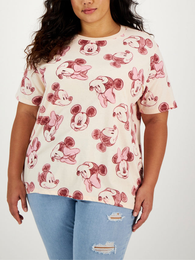 Image for Women's Graphic Printed T-Shirt,Light Beige
