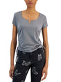 Image for Women's Side Ruched Top,Grey