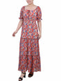 Image for Women's Floral Printed Tiered Dress,Multi