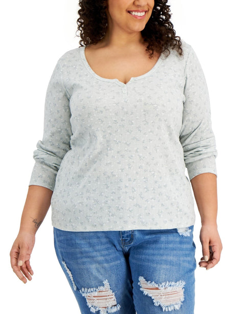 Image for Women's Printed Top,Mint Green