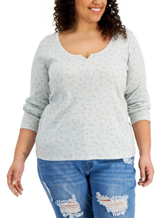 Image for Women's Printed Top,Mint Green