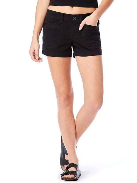 Image for Women's Plain Twill Shorts,Black