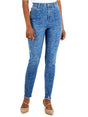 Image for Women's Ripped Printed Jeans,Blue