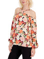Image for Women's Floral Printed Off Shoulders Top,Multi