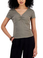 Image for Women's Ruched T-Shirt,Olive