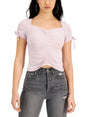 Image for Women's Ruched Blouse,Light Pink