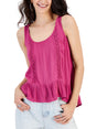 Image for Women's Crochet Tank Top,Pink