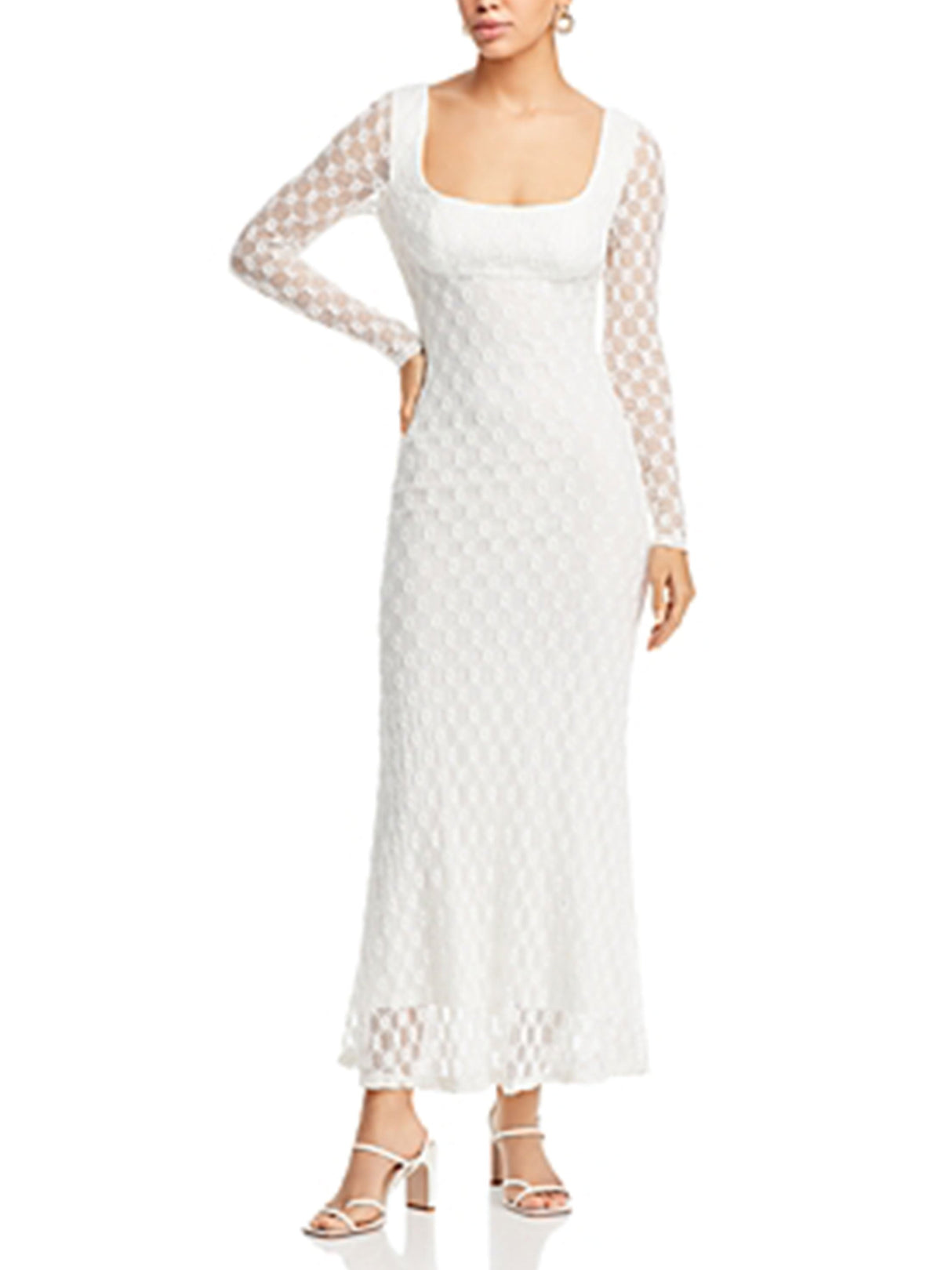 Image for Women's Lace Dress,White
