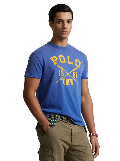 Image for Men's Printed T-Shirt,Blue