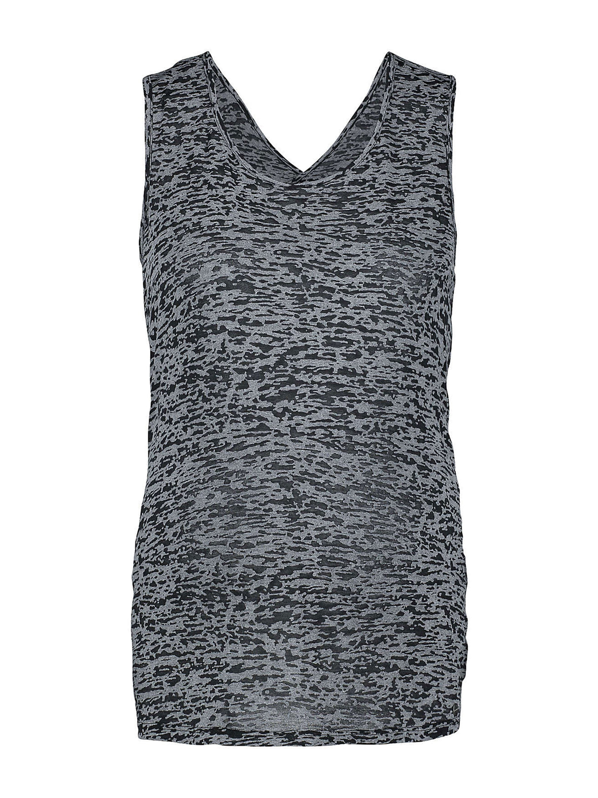 Image for Women's Printed Maternity Tank Top,Grey/Black