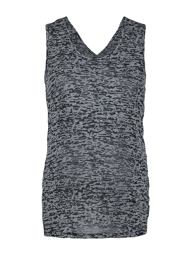 Image for Women's Printed Maternity Tank Top,Grey/Black