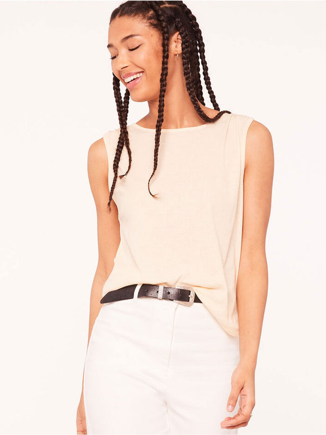 Image for Women's Ribbed Tank Top,Light Beige