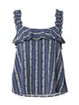 Image for Women's Floral Printed Top,Navy