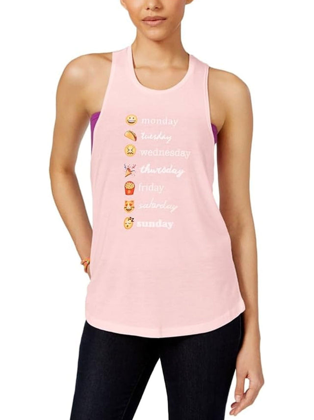 Image for Women's Graphic Printed Tank Top,Light Pink