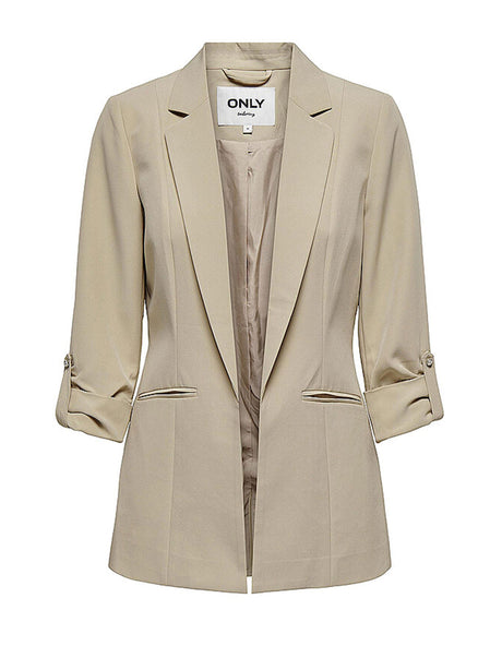Image for Women's Plain Blazer,Sand
