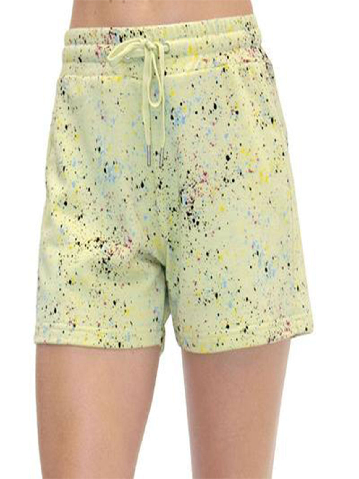 Image for Women's Print Shorts,Yellow