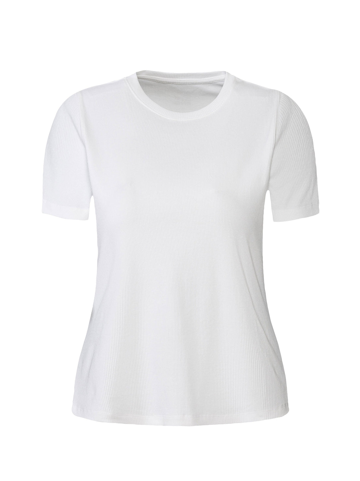 Image for Women's Ribbed T-Shirt,White