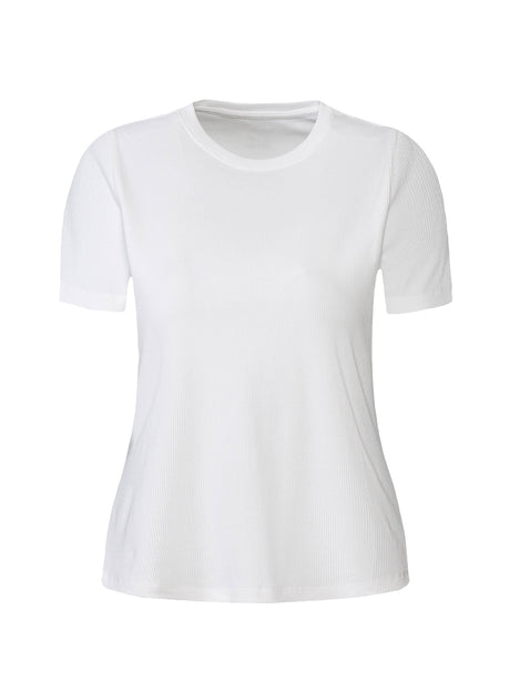 Image for Women's Ribbed T-Shirt,White