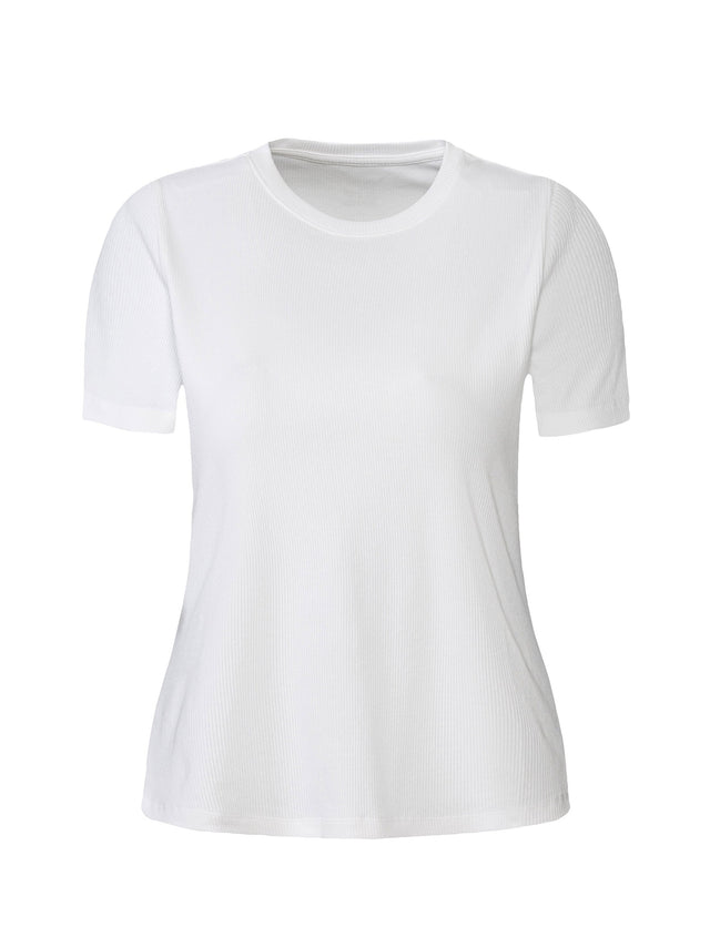 Image for Women's Ribbed T-Shirt,White
