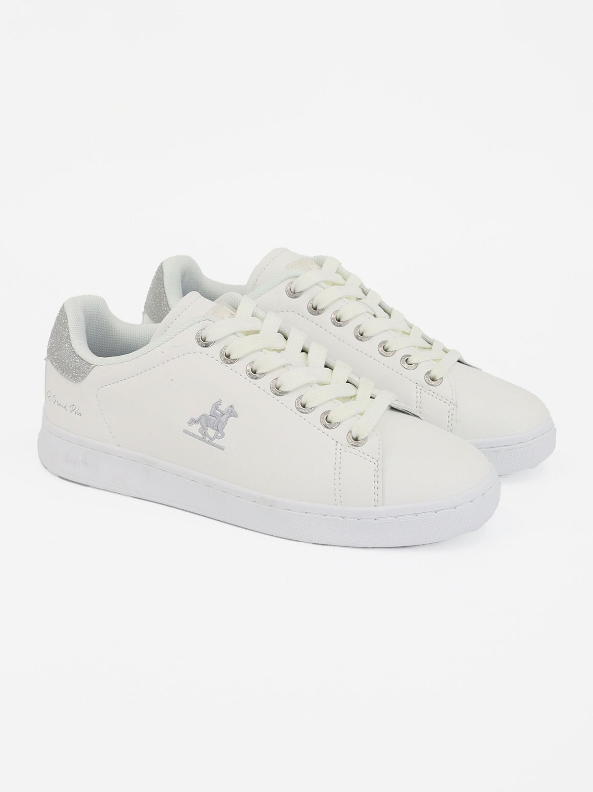 Image for Women's Brand Logo Embroidered Casual Shoes,White
