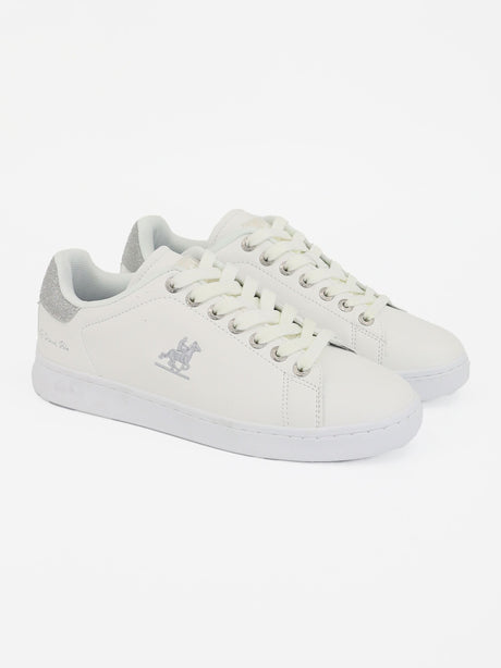 Image for Women's Brand Logo Embroidered Casual Shoes,White