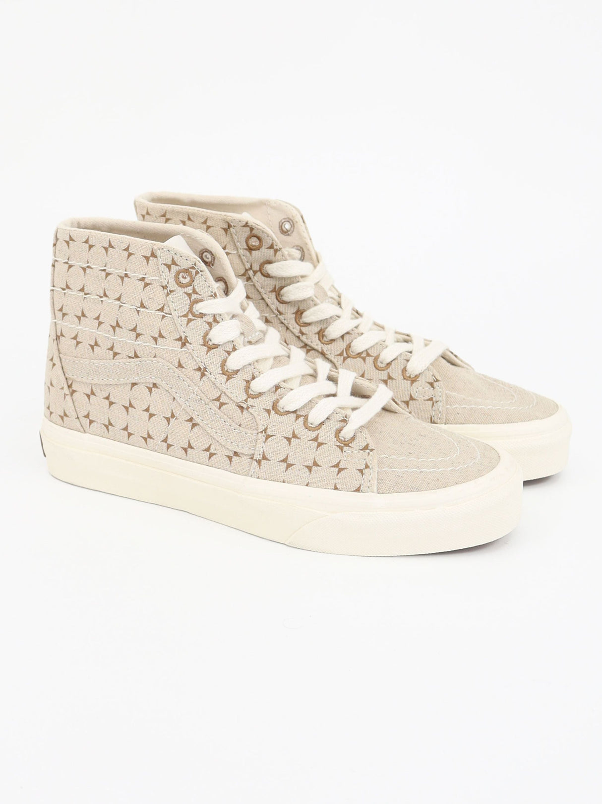 Image for Women's Printed High Sneakers,Light Beige