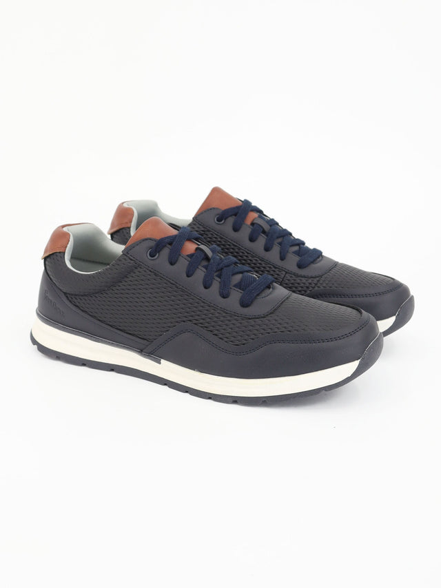 Image for Men's Textured Casual Shoes,Navy