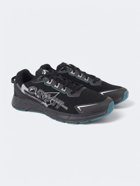 Image for Men's Printed Running Shoes,Black