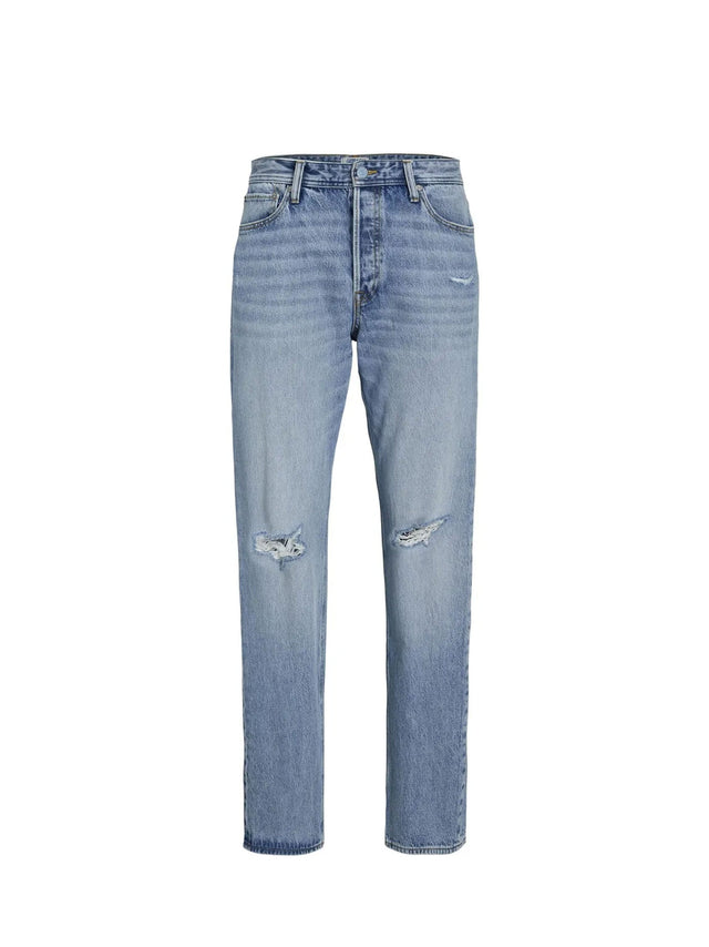 Image for Men's Ripped Washed Jeans,Blue