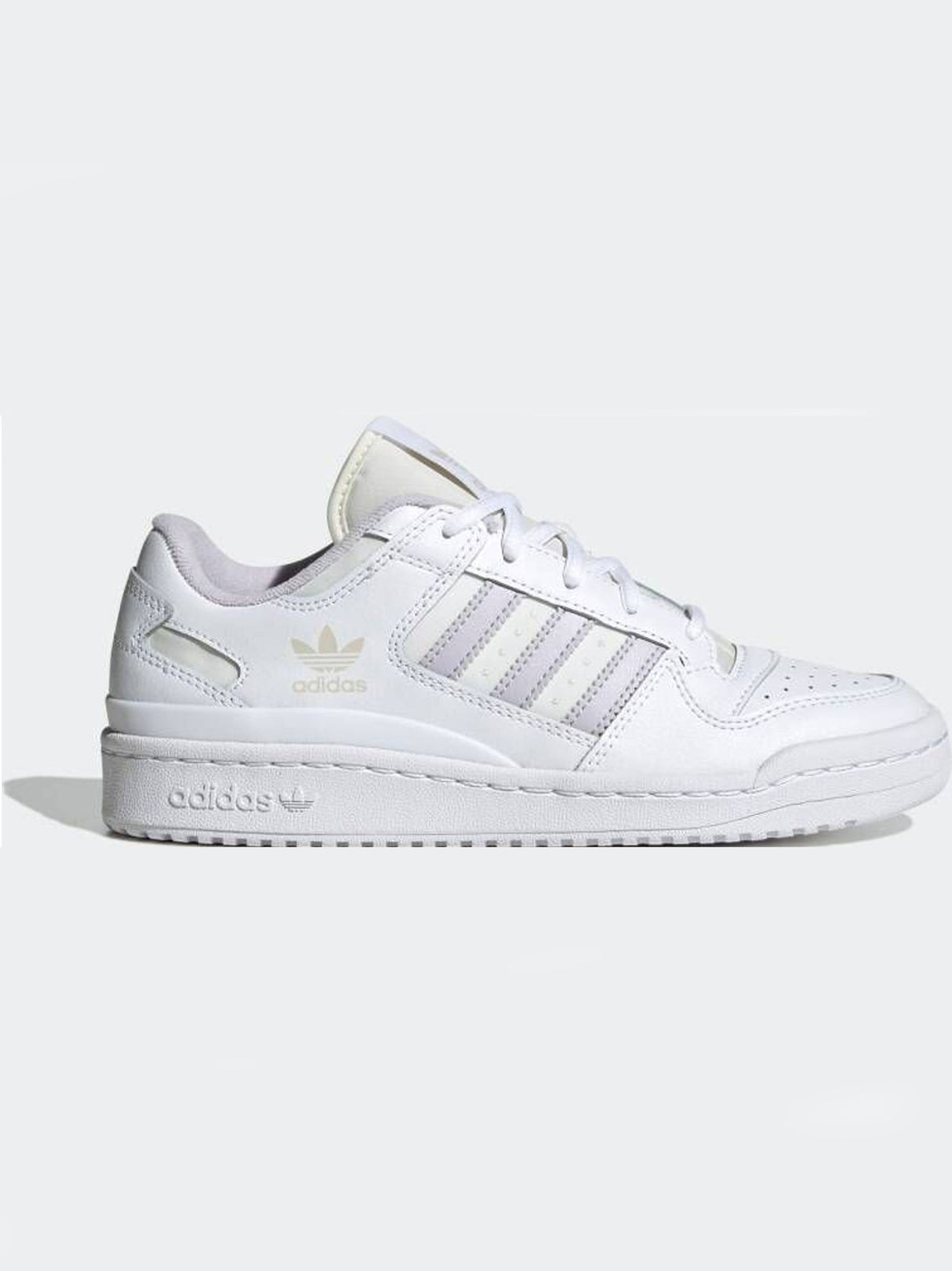 Image for Women's Striped Sneakers,White/Lilac