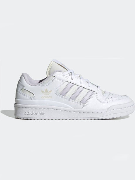 Image for Women's Striped Sneakers,White/Lilac