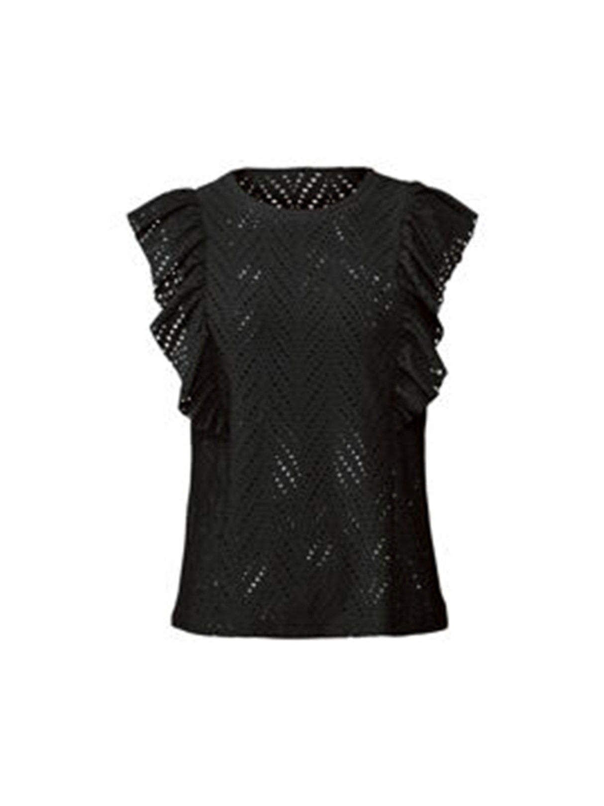 Image for Women's Eyelet Top,Black